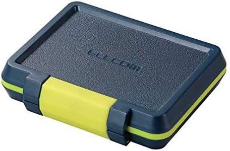 Elecom CMC-SDCHD01NV Memory Card Case, Holds 8 SDS, 8 MicroSDs, Impact Resistant, Navy