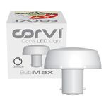 CORVI LED Bulb - 6 Watts | B22 Base, Compact Non-Protruding | 3000K Warm White Full Glow | Dimmable | Industry’s Best 3 star Rated Energy Saving Bulb