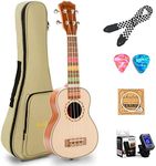 Balnna Concert Ukulele, Traditional 23 inch ukulele for beginners, Kids Learn To Play Uke, Ukalalee pack with Gig Bag & Tuner & Strap & Extra One Set Strings & Picks