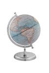 WINNER'S Prime SINGLE JOINT Rotating Globe | Dia 15 Cm (6 Inch) Height 22.5 Cm (9 Inch) with Metal Arc & Round Stand | Educational & Decoravtive Globe (GP606) (Blue Antique)