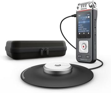Philips VoiceTracer Meeting/Voice Recorder w/Built in Memory/Card Slot Silver