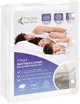 6 Gauge Vinyl Bed Bug Mattress Cover/Box Spring Cover by Hygea Natural- 100% Waterproof Encasement- Perfect for Bed wetting (Full XL)