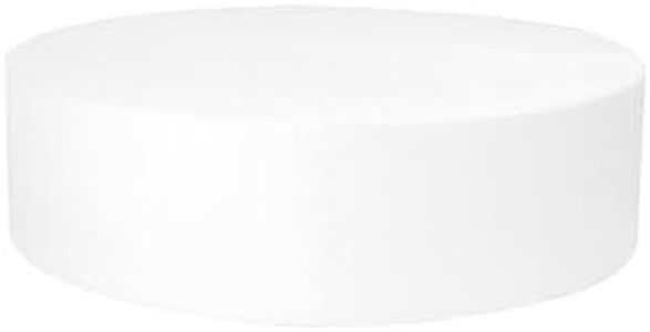 O'CREME Polystyrene Dummy Cake Decorating Display for Baked Goods Bakery Supplies Round Shape (6 Inch Diameter x 2 Inch High)