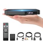 Mini DVD Player HDMI Miuscall-C DVD Player for TV Included HDMI RCA Cord All Region Compact DVD Player Breakpoint Memory Support USB Built-in PAL/NTSC Small DVD Player for TV with Remote Control