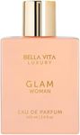 Bella Vita Organic Perfume for Women - GLAM Woman Eau De Parfum, Blend of Jasmine, White Honey, Rose, Virginia Cedar, Long Lasting Perfume for Women, Vegan | 3.4 Fl.oz