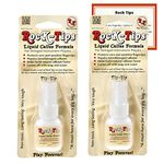 Rock-Tips -- Liquid Callus Formula - 2 Pack - for Guitar, Bass, & Stringed Instrument Players | Finger Tips Protectors for Guitarists | Includes 2 4.0 ml Bottles & Everton Products Instruction Card