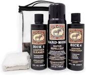 Bickmore Boot Care Kit - Bick 1 Bick 4 & Gard-More - Leather Lotion Cleaner Conditioner & Protector - For Cleaning Softening and Protecting Boots Shoes Handbags Purses Jackets and More