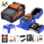 D YEDEMC SM&MM Automatic Fiber Optical Fusion Splicer Integrate Visual Fault Locator and Optical Power Meter (Ai-9) & Fiber Cleaver Kit (Blue_Box_Ai-9)