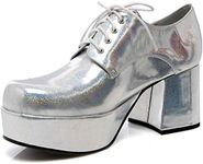 Ellie Shoes Funtasma Mens JAZZ02/B Jazz-02 Size: Medium (10-11) Silver