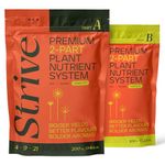 Strive Fertilizer Starter Kit Combo - Veg + Bloom General Hydroponic Nutrients - Indoor, Outdoor and Soil Growing Plant Food - Enhancer - Booster for Vegetables, Flowers (Trial Combo - 300 Grams)