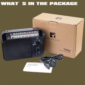 Retekess TR604 Portable AM/FM Radio – Black