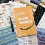 40 Sheets Quote Stickers for Journaling, Word Stickers Motivational Inspirational Stickers Small Talk Stickers for Scrapbook Junk Journal Bullet Journal DIY Craft Card Making