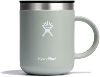 Hydro Flask - Travel Coffee Mug 354 ml (12 oz) - Vacuum Insulated Stainless Steel Travel Mug with Handle and Press-in Lid - BPA-Free - Agave