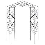 Achla Designs Athena Wrought Iron Garden Trellis Arch