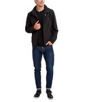 Nautica Men's Lightweight Windbreaker Jacket Stretch Athletic Outdoor Full Zip Bomber Golf Jacket, Black, X-Large Tall