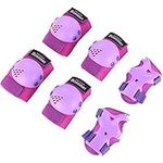 Kids/Youth Knee Pad Elbow Pads Guards Protective Gear Set for Roller Skates Cycling BMX Bike Skateboard Inline Skatings Scooter Riding Sports, Wrist Guards Toddler for Multi-Sports Outdoor