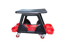 Purezo Heavy Duty Rolling Creeper Seat - Great for Automotive, Detailing, Mechanics Stool with Smooth Caster Wheels - 250 lbs Weight Capacity