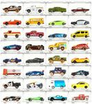 Saichotoy Hot Wheels Display Case: Stackable Toy Car Storage, Transparent Organizer for Matchbox & Hot Wheels 1/64 Scale Diecast Cars (32 Packs, Clear Case Only)