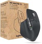 Logitech MX Master 3S for Business, Wireless Mouse with Quiet Clicks, 8K DPI, Secured Logi Bolt USB Receiver, Bluetooth, USB-C Charging, MagSpeed Scrolling, Windows/Mac/Chrome/Linux - Graphite