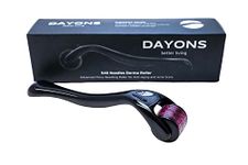 Dayons Derma Roller (0.25mm, 0.5mm, 1mm, 1.5mm, 2mm) with 540 Titanium Needles For Scalp, Face and Beard