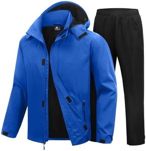 SWISSWELL Men's Rain Suits Waterproof Lightweight Windbreaker Jacket & Pant