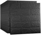 Sodeno 10 PCS Black 3D Wall Panels,