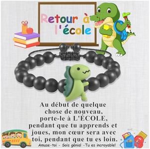 BOCHOI Bracelet Pour Fils, Bracelet De Retour à L'éCole, Cadeau De DéPart De L'éCole Dinosaure Bracelets Assortis Pour GarçOns Et Filles Bracelet De Retour à L'éCole Pour Fils Regali per il ritorno