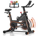 Exercise Bike, DMASUN Silent Magnetic Resistance 350LB Capacity Stationary Bike for Home with App Compatible, Workout Bike with Solid Flywheel and Tablet Holder