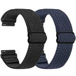 TumpCez - Quick Release Elastic Nylon Watch Straps - Band Width- 16mm 18mm 19mm 20mm 22mm-Choose Colour & Width