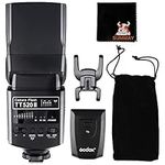 Godox TT520ii Flash Speedlite Sync 5600k GN33 0.1-5s Recycle Time Compatible for Canon Nikon Pentax Olympus Fuji DSLR Cameras