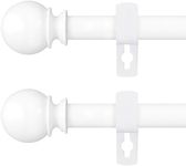 White Curtain Rods for Windows 48 t