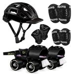Jaspo Toddlers Baby Kids Junior Pro Adjustable Roller Skates Combo (Suitable for Age Group Up to 5 Years) (Ramp Riders)