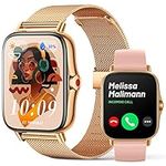 Smart Watches for Women (Answer/Make Call) - 1.69" Full Touch Screen Bluetooth Smartwatch with Text and Call,IP67 Fitness Watch with Heart Rate Blood Oxygen Sleep Monitor Compatible Android IOS