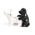 BigMouth Inc Puppy Pound Salt and Pepper Shaker Set, Funny Novelty Ceramic Shakers, Great Gift for Dog Lovers and Kitchen Humor