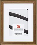 Craig Frames 314BR 17 x 22 Inch Ornate Bronze Picture Frame Matted to Display a 13 x 19 Inch Photo