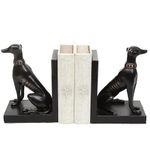 Eazywagon Table Pieces - Friendly Black Dog Stable and Heavy-Duty Book Stopper with Non-Slip Base, Bookends Ultimate Stylish and Functional Solutions for Organizing Your Bookshelf