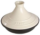 Staub Cast Iron Tagine with Base Ceramic Lid 28 cm Black/Cream