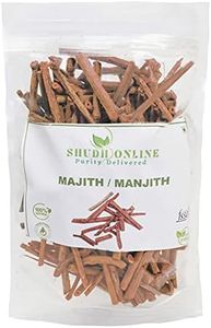 Shudh Online Manjistha Root, Majith Organic, Indian Madder (50 Grams) - Eating, Skin whitening, Face, Hair - Manjishtha, Manjishta, Manjishta, Manjista