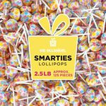 Smarties Lollipops – 2.5 lbs. Giant Smarties Double Lollies �– Smarties Candy Bulk – Lollipops Individually Wrapped – Fun Candy Variety Pack For Kids and Adults