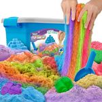 Sleepah Premium Play Sand Set – 5LB of Sensory Toy Sand with Large Molds for Girls & Boys – No Mess Sensory Bin Play Sandbox Art & Crafts Activity Birthday Gift Kids 3 4 5 6 7 8 9 Years Old