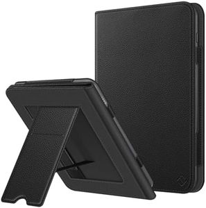 Fintie Stand Case for 7.8" Nook GlowLight 4 Plus Tablet (2023 Release) - Premium PU Leather Sleeve Cover with Card Slot and Hand Strap, Black