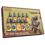 The Army Painter, Speedpaint 2.0 Starter Set, Beginner Paint Set, 10 x 18 ml Acrylic Contrast Paints incl. 1 Free Basecoating Brush for DnD and Warhammer Figures