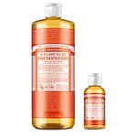 Dr. Bronner’s Pure-Castile Liquid Soap – Tea Tree Bundle. 946 mL Bottle and 59 mL Travel Bottle