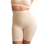 FIT PICK Tummy Tucker Women Shapewear for Women Tummy Control High Waist Body Shapewear with Anti Rolling Comfortable, Breathable Seamless Body Shaper (Beige, Large-X-Large)