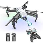 Drone with Camera for Adults -Wipkviey T6 1080P HD Long Distance RC Quadcopter Equipped w/2 Batteries, FPV Drones for Beginners/Kids, Girls/Boys Toys Birthday/Christmas Gifts