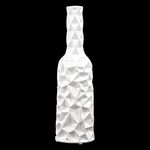 Benzara Urban Trends 30950-UT Decorative Ceramic Vase, 16" H, White