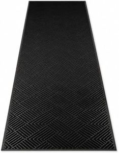 PEADEEAS Extra Long Front Door Mat 3' x 10', Commercial Door Mat Outside Entrance, Runner Mat, Non Slip Low Profile Welcome Mat, Trap Dirt and Moisture, Indoor Outdoor Entryway Floor Mat, Black