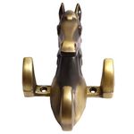 Horse Key Holder for Home | Wall Stylish Key Stand | Key Hanger | Key Chain Holders for Wall (Pack of 2, Brass Antique)