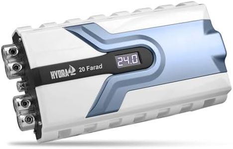 Pyle 2.0 Farad Digital Power Capacitor with Blue Digital Display