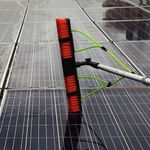 AHWEKR 5m-12m Adjustable Solar Panel Cleaning Brush and Pole, Window Cleaner Brush & Water Fed Pole Kit, Solar Panel Cleaning System Window Washing Equipment Tool，5m/35cm brush head